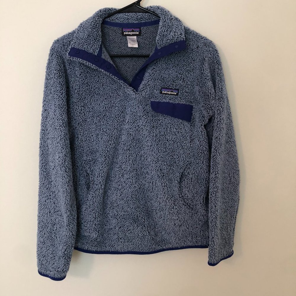 Blue Patagonia Pullover.